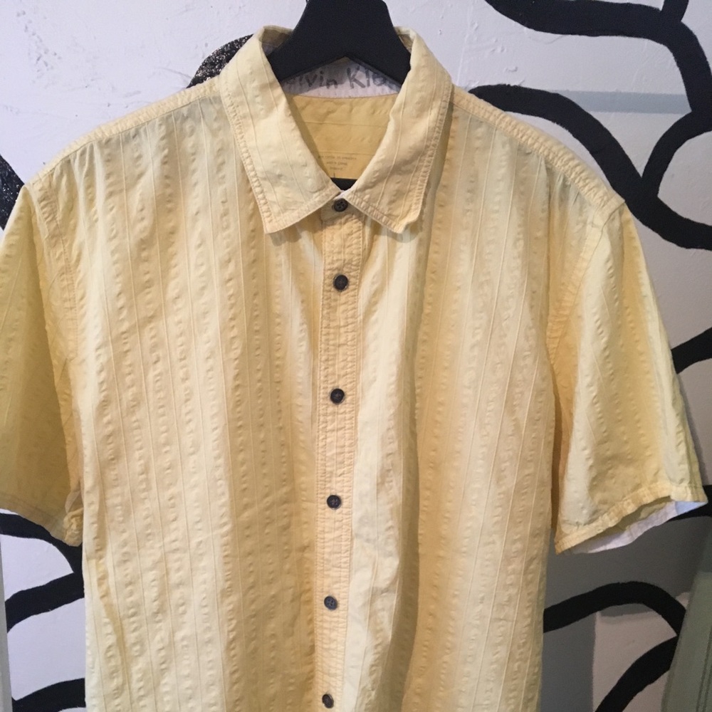 Yellow Calvin Klein button up
